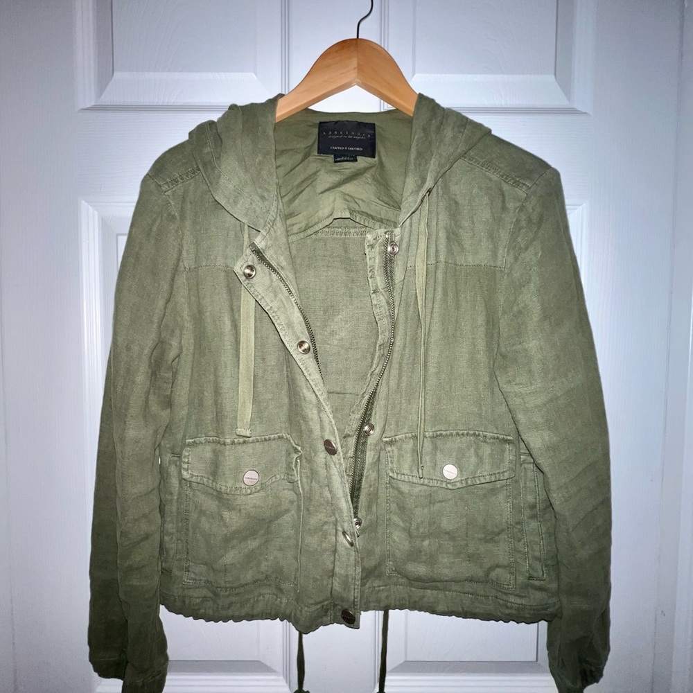 Sanctuary linen utility jacket - Picture 6 of 8